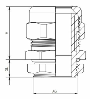 Kabelwartel 2 stuks M16 RVS voor 5-10mm kabel