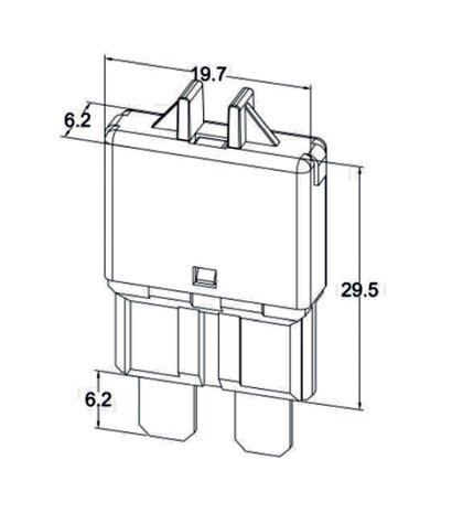 Automatische steekzekering 10A - 2 stuks