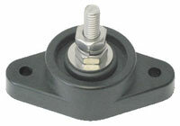 Contactstrip Distributieblok 1 punts zwart