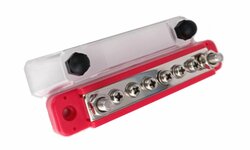 Verdeelstrip 6 punts rood met kap