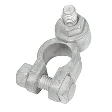 Accuklem Batterijklem  M10 draadeind set plus en min