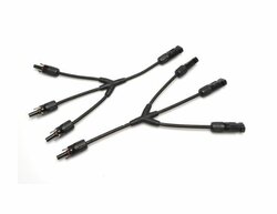MC4 Y splitter 1x3 - set van 2 stuks